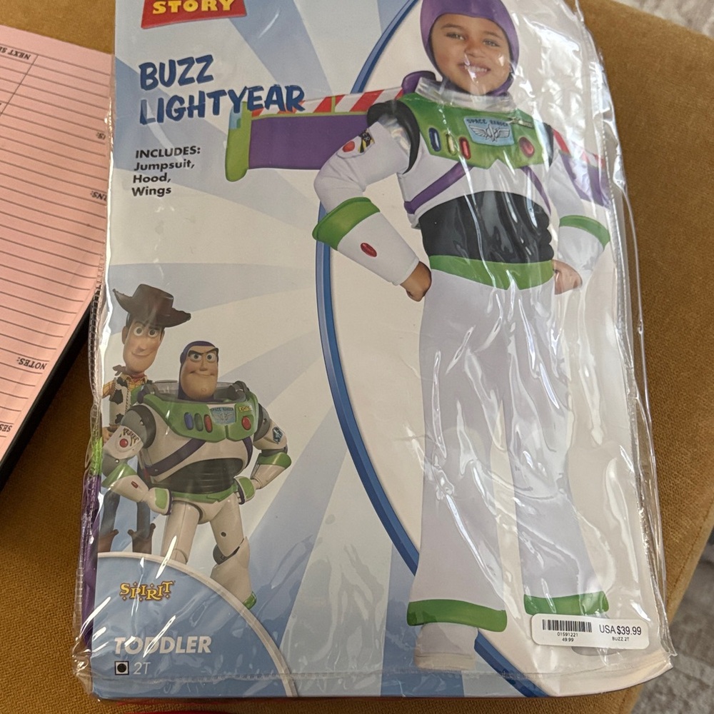 Spirit Buzz Lightyear Costume for Toddlers - Green, Purple, White
